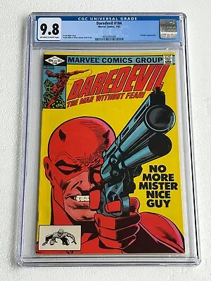 Buy 1982 DAREDEVIL #184 Frank Miller Classic Cover CGC 9.8 NM/M OW Marvel Comics • 124.26£