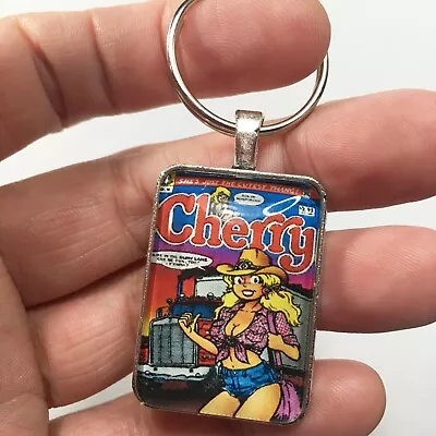Buy Cherry #9 Cover Pendant With Key Ring And Necklace Comic Book Jewelry Poptart • 12.07£
