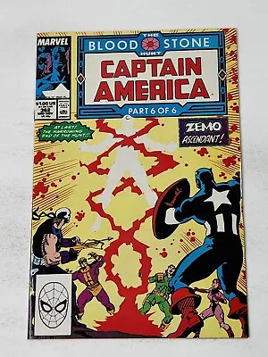 Buy Captain America 362 DIRECT 1st Cover & Full App Crossbones Marvel Copper 1989 • 11.66£