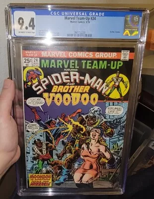 Buy MARVEL TEAM-UP #24 CGC 9.4  BROTHER VODOO SPIDER-MAN * J. Romita Bronze Age 1974 • 97.08£