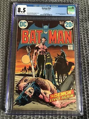 Buy Batman 244 CGC 8.5 DC 1972 Neal Adams Cover Ra's AL Ghul Talia • 310.64£