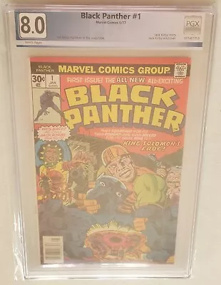 Buy BLACK PANTHER #1 Kirby Newsstand 1977 Marvel Comics NOT CGC PGX GRADED  8.0 D • 66.13£