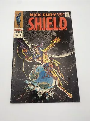 Buy Nick Fury Agent Of S.H.I.E.L.D  #6 1968 FN+ 6.5 Jim Steranko Classic Cover! • 16.77£