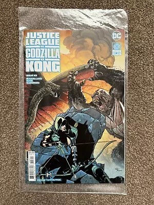 Buy Justice League Vs Godzilla Vs Kong # 3 Rare Variant 1st Print Dc Comics • 8£