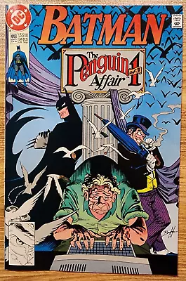 Buy Batman #448..The Penguin Affair 1 Of 3🗝️🔥1st App. Of Lark, Penguin's Chauffer • 4.62£