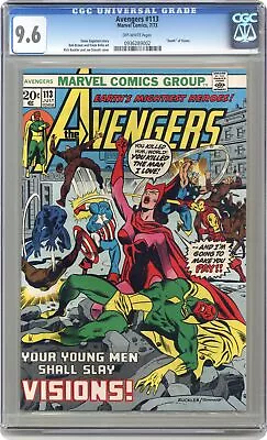 Buy Avengers #113 CGC 9.6 1973 0936289002 • 240.75£