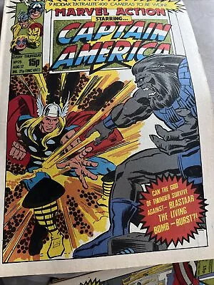 Buy Marvel Action Starring Captain America #25 British Weekly 1981 Thor • 1.25£