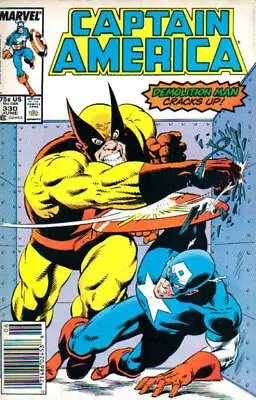 Buy Captain America (1st Series) #330 (Newsstand) VF; Marvel | Mark Gruenwald Mike Z • 12.42£