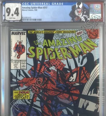 Buy PRIMO:  AMAZING SPIDER-MAN #317 Custom McF Venom Marvel Comics CGC 9.4 NM • 46.56£