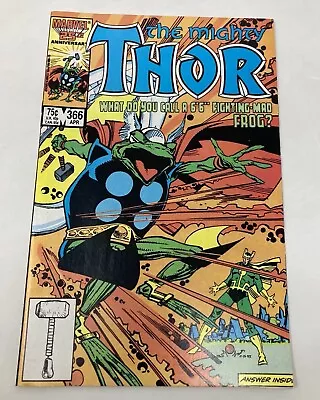 Buy The Mighty Thor #366 Apr. 1986 Marvel Comics • 24.99£
