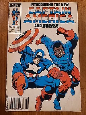 Buy Introducing The New Captain America And Bucky #334 Marvel 1987 • 7.77£