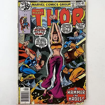 Buy Mighty Thor #279 Jane Foster Bondage Cover Newsstand Marvel Comics Vintage 1979 • 3.10£