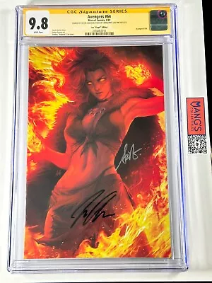 Buy Avengers #64 1:100 Virgin Variant Signed By Artgerm & Jason Aaron CGC 9.8 SS • 186.39£