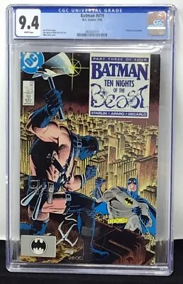 Buy Dc Comics Batman 419 Cgc 9.4 Kgbeast Appearence White Pages • 62.12£
