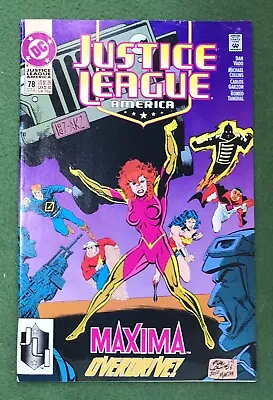 Buy Justice League America #78 DC Comics Copper Age Batman Vf/nm • 3.88£