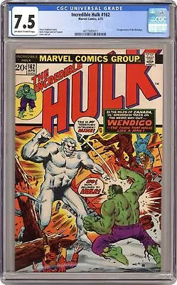 Buy Incredible Hulk #162 CGC 7.5 1973 4077685011 • 139.79£