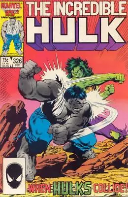 Buy INCREDIBLE HULK #326 VG, Direct, Marvel Comics 1986 Stock Image • 3.11£