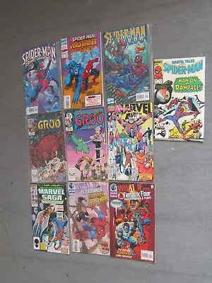 Buy Job Lot 10 Marvel Comics - Tales/What If/Spiderman/Saga/Groo • 8£