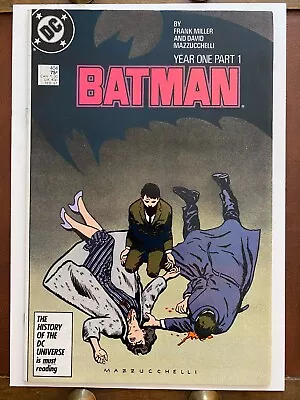 Buy Batman 404 Year One Part 1 DC Comic Frank Miller VF+ Condition • 15.53£