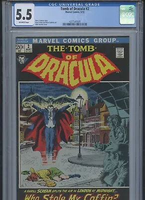 Buy Tomb Of Dracula #2 1972 CGC 5.5 • 77.66£