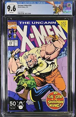 Buy Uncanny X-Men #278 CGC 9.6 WP 1991 Marvel Jim Lee Rogue X-Men 97 Custom Label 💚 • 47.96£