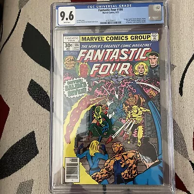 Buy FANTASTIC FOUR #186 CGC 9.6 NEWSSTAND - FIRST SALEM'S SEVEN! White Pages! • 115.92£