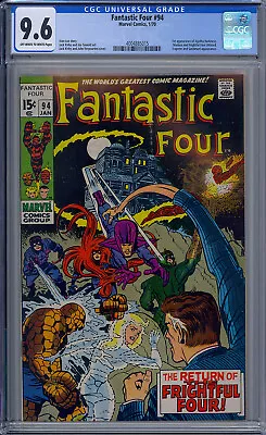 Buy Fantastic Four #94 Cgc 9.6 Agatha Harkness 1st Appearance • 1,747.37£