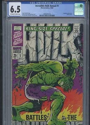 Buy Incredible Hulk Annual #1 1968 CGC 6.5 • 244.63£