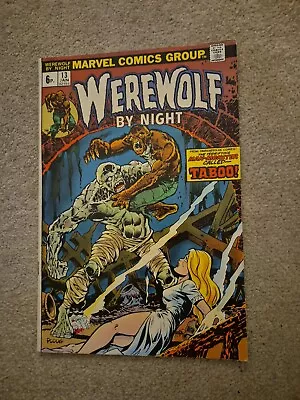 Buy Werewolf By Night 13 From 1974 1st Appearance Of Topaz & Taboo Bronze Age Fine • 15£