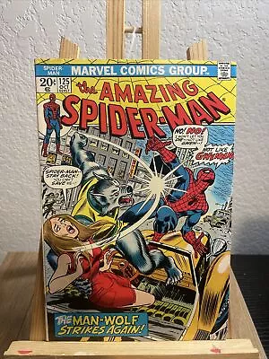 Buy Amazing Spider-Man 125,  2nd Man Wolf  (1973) • 37.28£