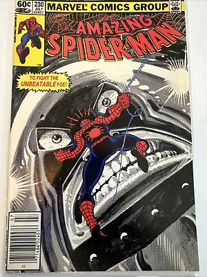 Buy Amazing Spider-Man #230 NEWSSTAND (1982) Romita Jr. Juggernaut Cover Vf To Nm • 23.29£