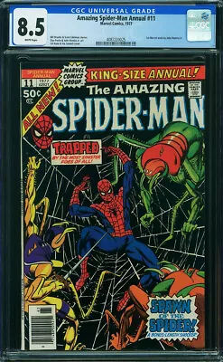 Buy Amazing Spider-Man Annual #11 CGC 8.5 1977 WHITE! 1st John Romita Jr! N11 425 Cm • 93.15£