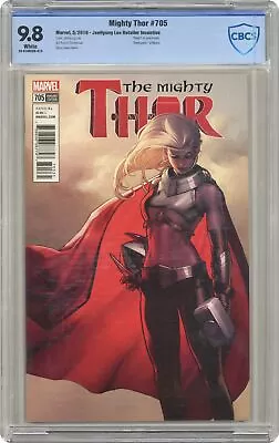 Buy Mighty Thor #705B Hyung 1:50 Variant CBCS 9.8 2018 20-0109CDE-014 • 143.67£