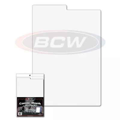 Buy Pack Of 25 BCW Tabbed White Comic Book Dividers - 7 1/4 X 10 3/4 Separators • 16.39£