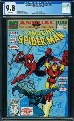 Buy Amazing Spider-Man Annual #25 CGC 9.8 1991 - Iron Man & Black Panther P2 413 Cm • 143.67£