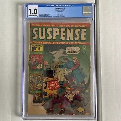 Buy Suspense #11 CGC 1.0 Atlas Comics 1951 Stan Lee Mike Sekowsky • 77.65£