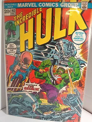 Buy The Incredible Hulk #163 - 1973 - F/VF Very Nice Book 6.5-7.5 See Pic Make Offer • 10.07£