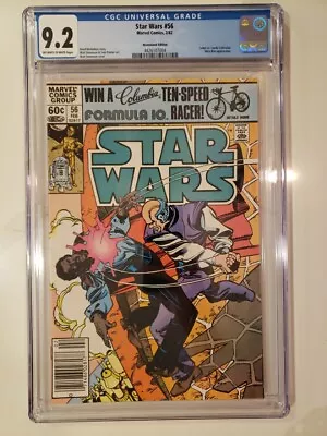 Buy Star Wars 56 Newsstand CGC 9.2 Ow/w Marvel Comics 1982 • 38.05£