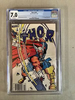 Buy Thor #337 CGC 7.0 White Pages 1st App. Beta Ray Bill • 77.66£
