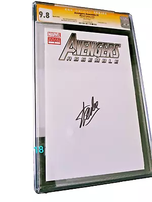 Buy Avengers Assemble 1 Cgc 9.8 Stan Lee Ss Marvel Blank Variant Comic Mint ** • 5,669.24£