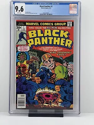 Buy 🔥Black Panther #1 1977 Bronze Age Key 1st Issue/ Jack Kirby Story/Art CGC 9.6🔑 • 194.14£