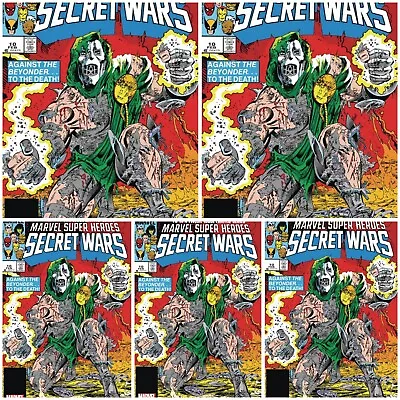 Buy 5 Pack FOIL Marvel Super Heroes Secret Wars #10 Facsimile 2024 FOIL PRESALE 10/2 • 24.42£