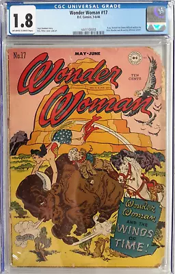 Buy *wonder Woman #17 Cgc 1.8*dc Comics 1946*golden Age*justice League*diana Prince* • 232.97£