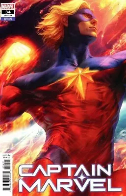 Buy Captain Marvel #34b STANLEY ARTGERM VARIANT COVER BY MARVEL COMICS 2019 • 3.49£