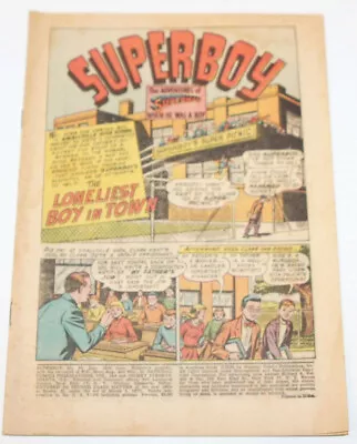 Buy Superboy #49 - DC Comics 1956 Golden Age (1st App. Metallo) Coverless Complete • 38.82£