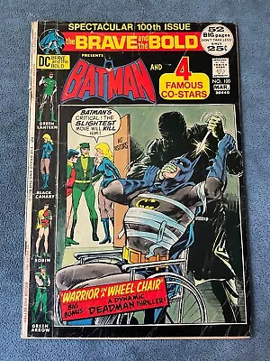 Buy Brave And The Bold #100 1972 DC Comics Batman Giant Size Nick Cardy Low Grade • 4.74£