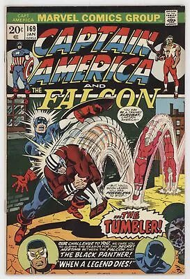 Buy Captain America 169 Marvel 1974 FN Sal Buscema Falcon Black Panther Sharon Carte • 10.25£