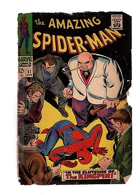 Buy Amazing Spider-man #51, Reader Copy, 1st Joe Robertson; 2nd Kingpin • 30.68£