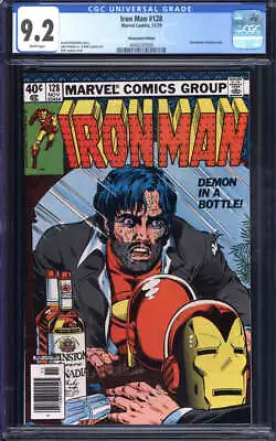 Buy Iron Man #128 Cgc 9.2 White Pages // Ns Alcoholism Story Marvel 1979 • 178.94£