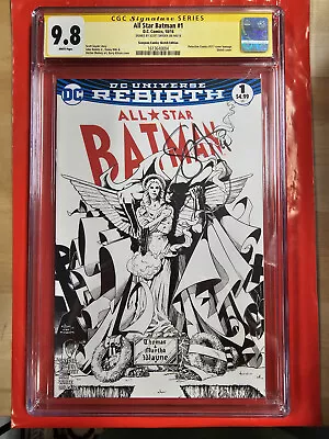 Buy All Star Batman 1 CGC SS 9.8 Sketch Variant Detective 577 Mcfarlane Homage • 155.31£